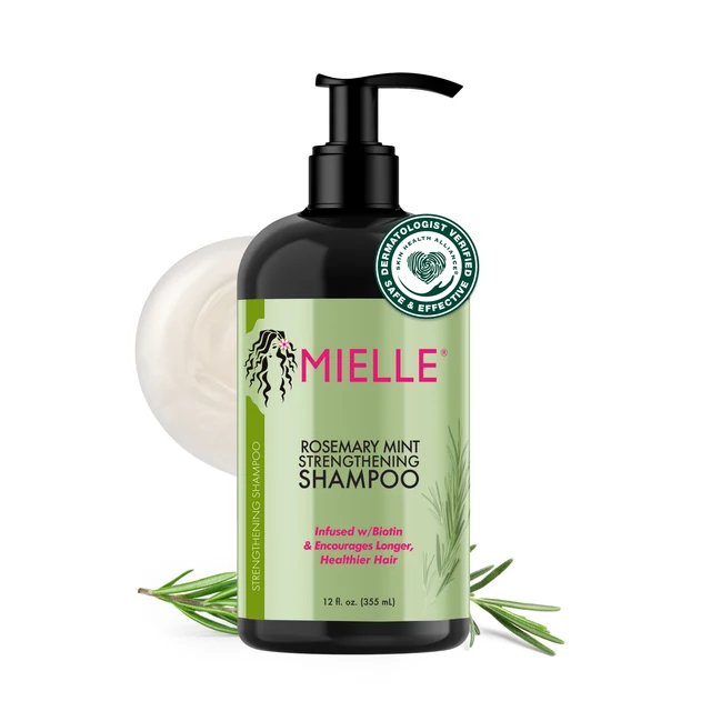 MIELLE شامپو ضدريزش و تقوت کننده رزماري نعنا 355 ML
