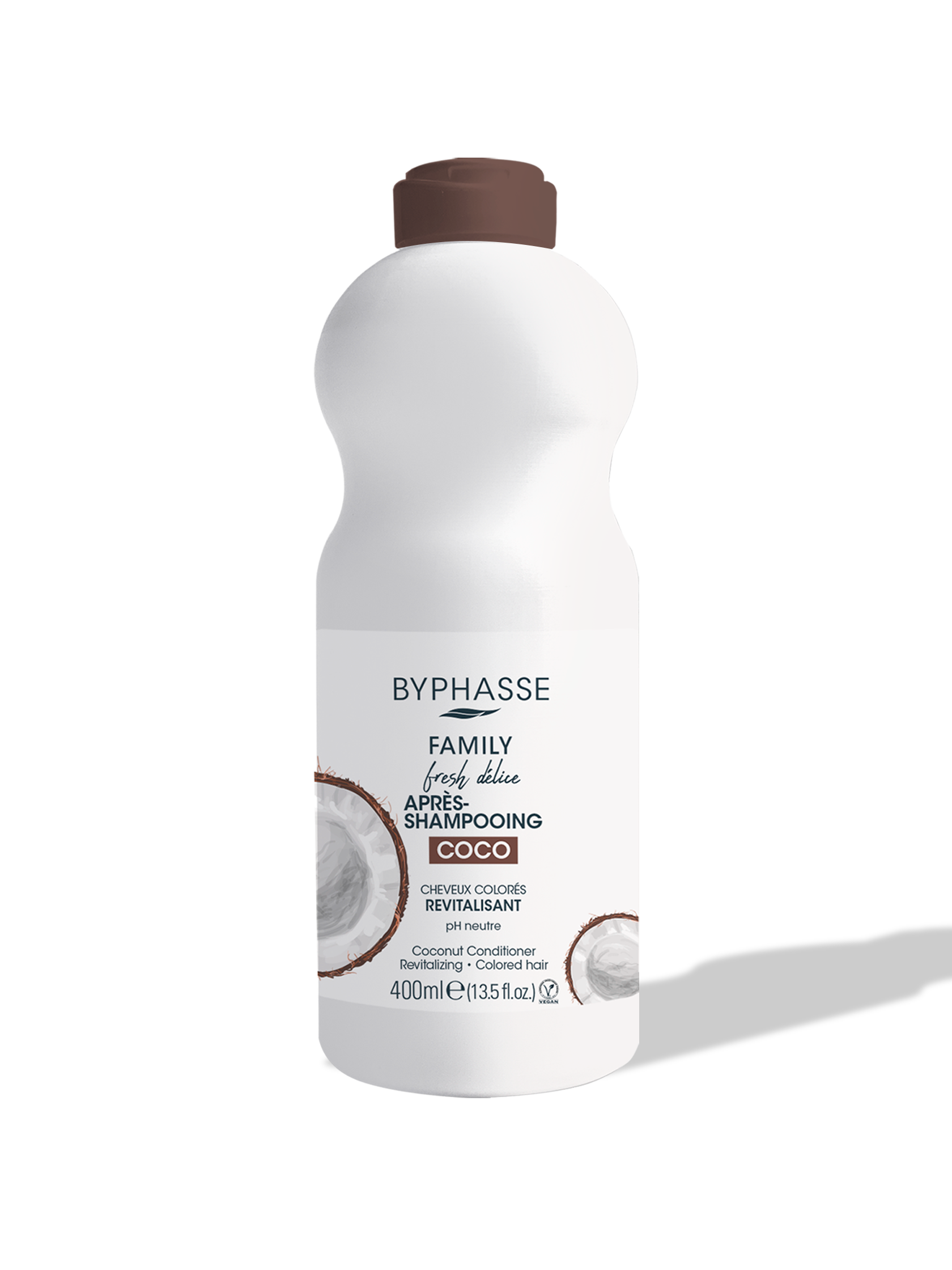 BYPHASSE نرم کننده نارگيل مو رنگ شده 400 ML