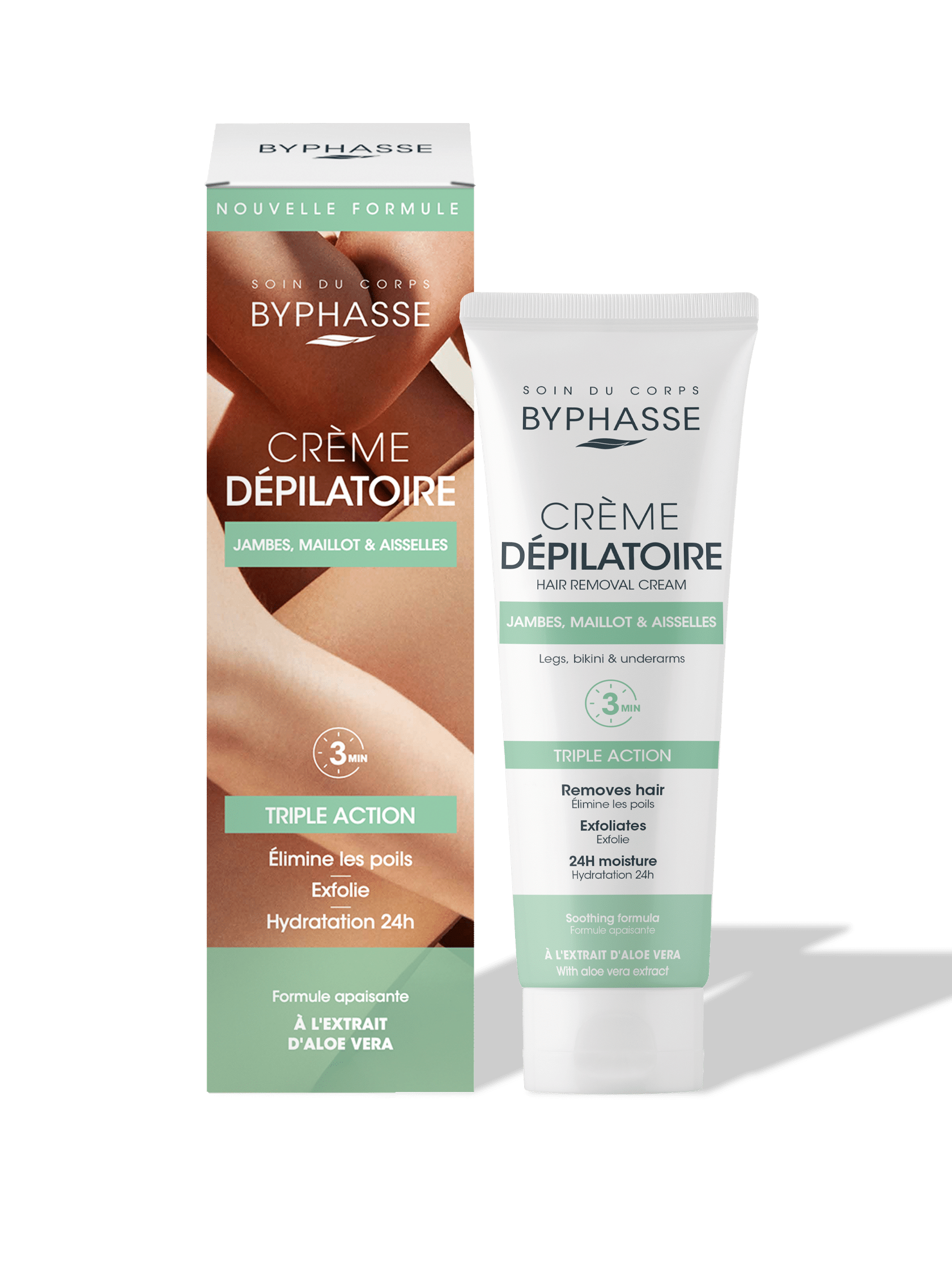 BYPHASSE کرم مو بر  ALOE VERA 125 ML