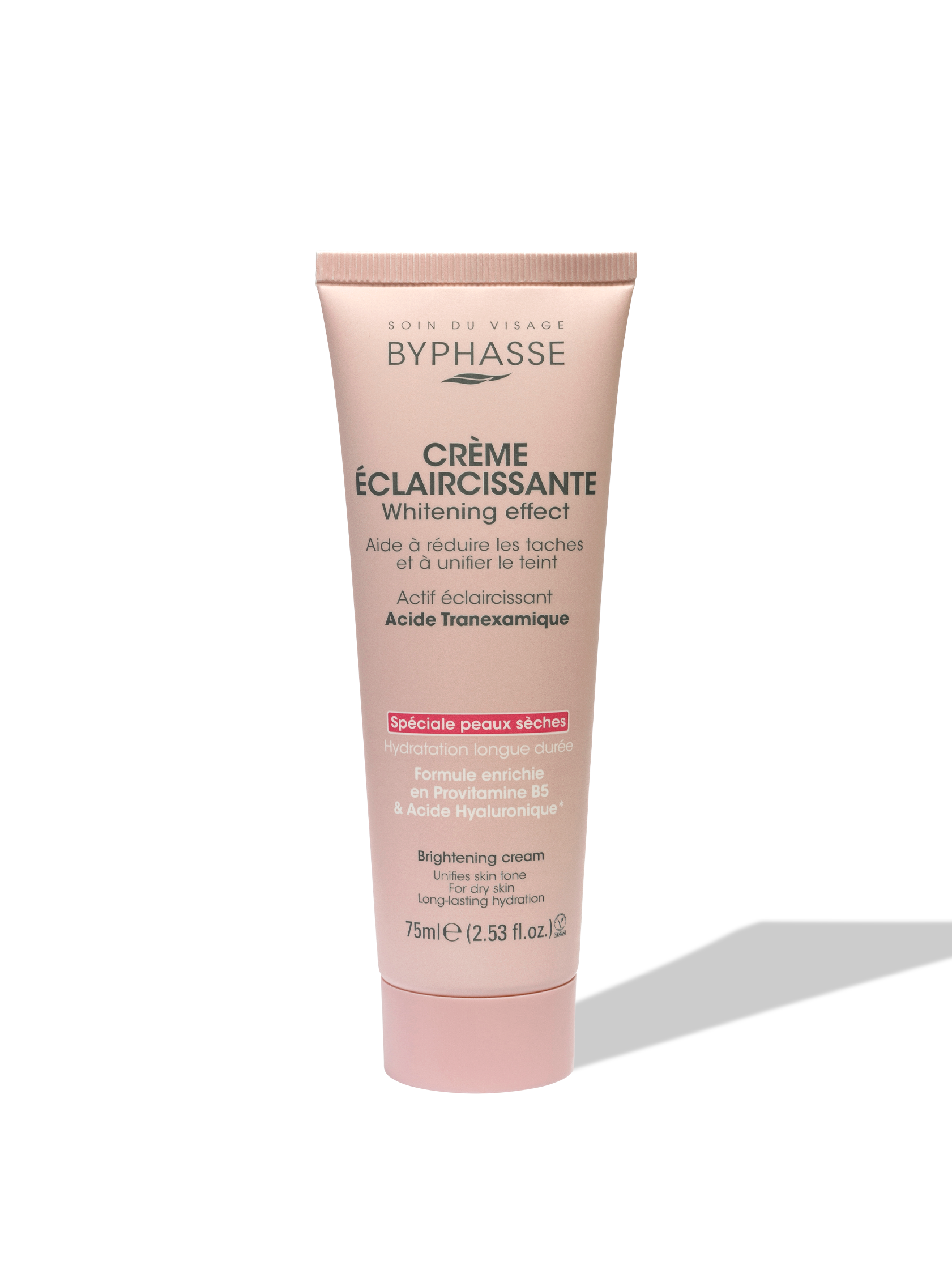 BYPHASSE کرم آبرسان و روشن کننده پوست خشک 75ml