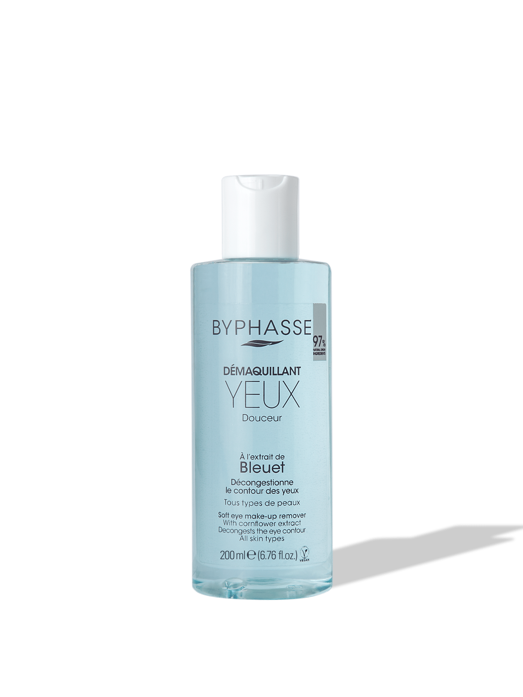 BYPHASSE پاک کننده آرايش چشم حساس 200 ML