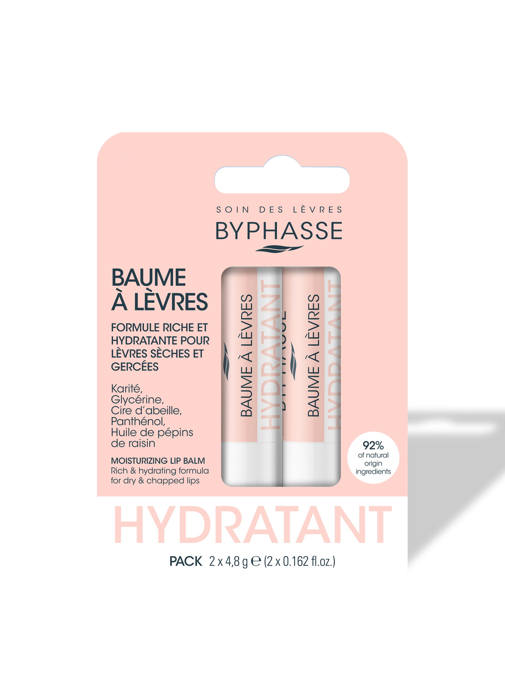 BYPHASSE بالم لب خشک مرطوب کننده 2 عددي