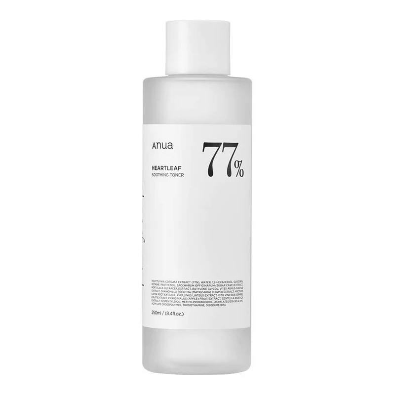 ANUA تونر تسکين دهنده و آبرسان HEARTLEAF 77% 250 ML