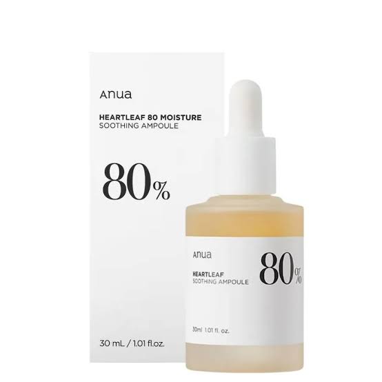 ANUA آمپول تسکين دهنده و مرطوب کننده HEARTLEAF 80% 30 ML